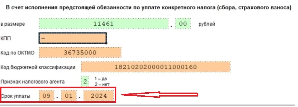 Сроки сдачи енп 2024