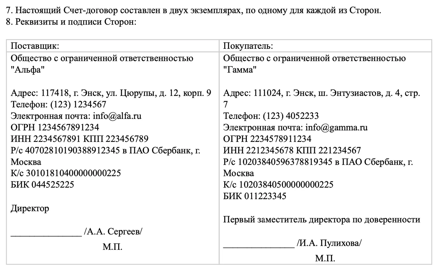 Что такое счет-договор и для чего он используется