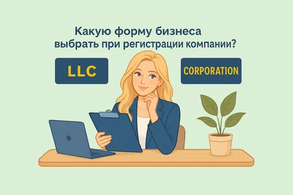 Какую форму бизнеса выбрать при регистрации компании в США?
