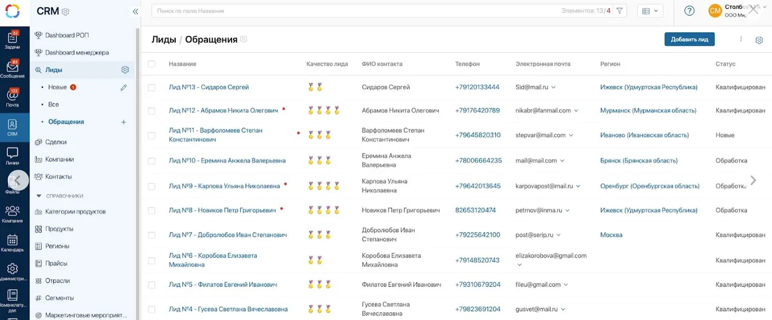 Обзор CRM-систем для бизнеса 2022-2023. Интерфейс, фичи, реальные кейсы и  отзывы