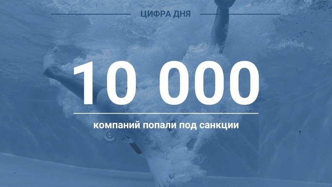 Цифра дня. Сколько компаний уже под санкциями