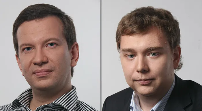 Председатель совета директоров компании «Моё дело» Сергей Панов и генеральный директор компании Максим Яремко