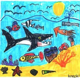 Таким увидел подводный мир Степан (7 лет)