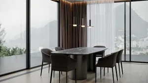 Дизайн-проект интерьера дома в стиле минимализм в Адлере