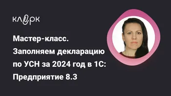 Мастер – класс. Заполняем декларацию по УСН за 2024 год в 1С: Предприятие 8.3 