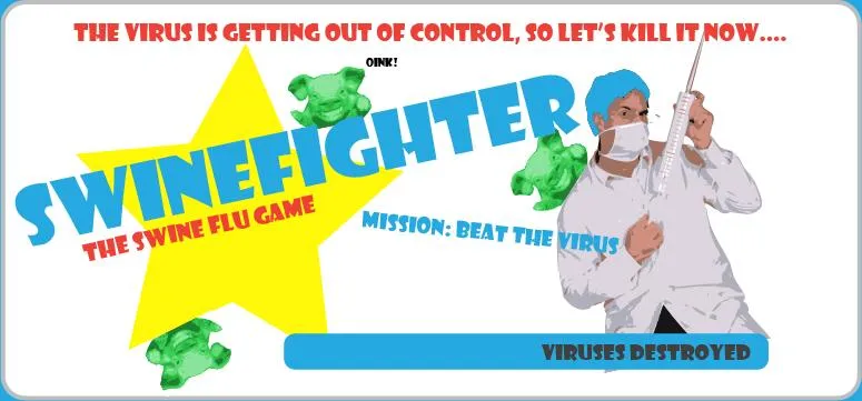 В интернете появилась игра про свиной грипп