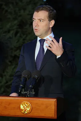 Президент РФ Дмитрий Медведев. Фото пресс-службы администрации Президента.
