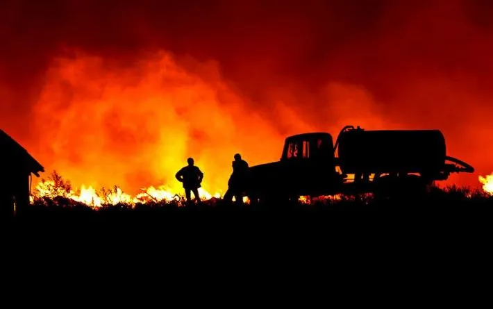Вот такой пожар видел 