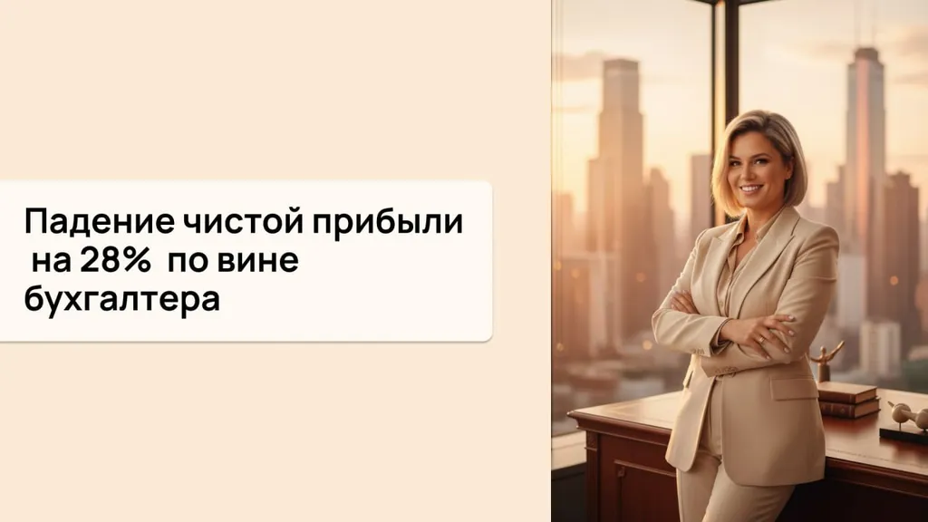 Падение чистой прибыли на 28%  по вине бухгалтера 
