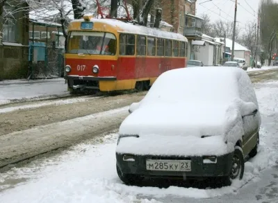 В Краснодаре объявлено штормовое предупреждение из-за снегопада
