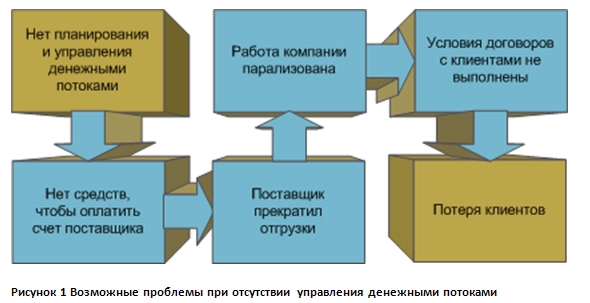 Схема системы управления денежными потоками