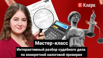 Мастер-класс Интерактивный разбор судебного дела по конкретной налоговой проверке