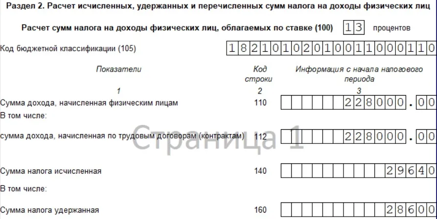 Строка 160 6 ндфл за 2023