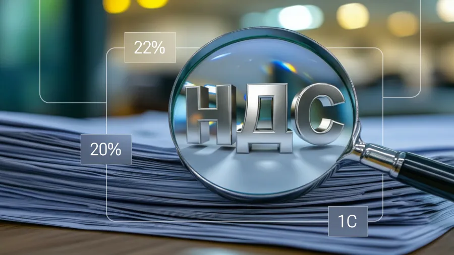 Новая ставка НДС с 01.01.2026. Изменения в 1С:ERP, 1С:КА, 1С:УТ 11 