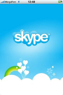 Программа Skype в iPhone. Скринщот