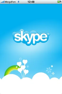 Программа Skype в iPhone. Скриншот