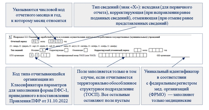 Как заполнить форму ефс 1 за год