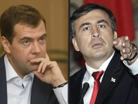 Дмитрий Медведев и Михаил Саакашвили. Фото yuga.ru