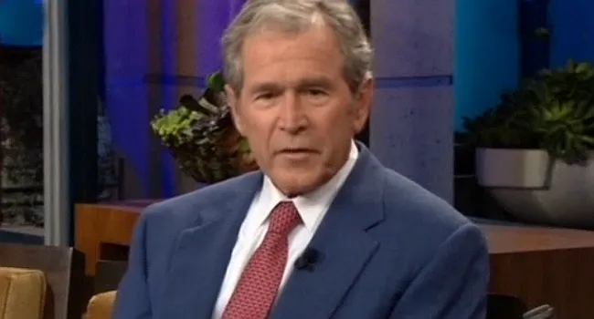 Джордж Буш-младший, экс-президент США. Кадр телеканала "Россия 24"