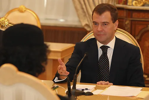 Президент РФ Дмитрий Медведев, фото пресс-службы Администрации Президента.