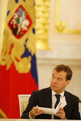 На фото Президент РФ Дмитрий Медведев (с) пресс-служба администрации президента