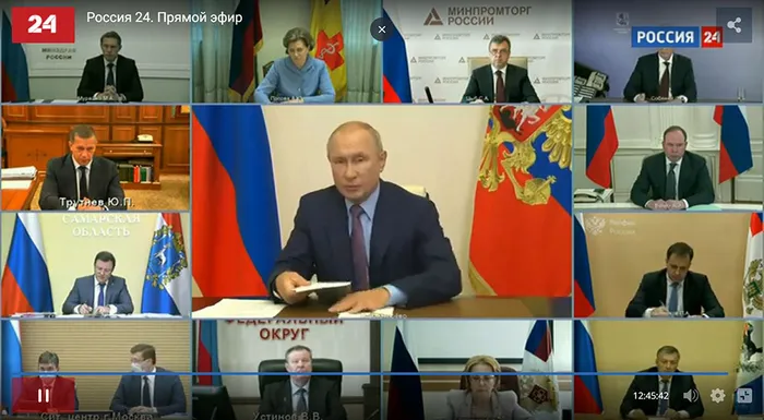 &#x26A1; Путин проводит совещание по эпидситуации. Зима близко