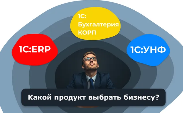 Сравнение 1С:ERP, 1С:Бухгалтерии КОРП и 1С:УНФ — что лучше для вашего бизнеса?