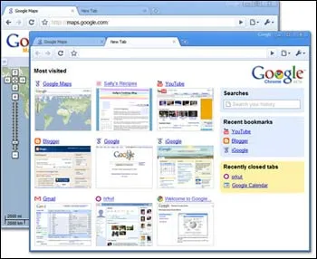 Cкриншот браузера Chrome