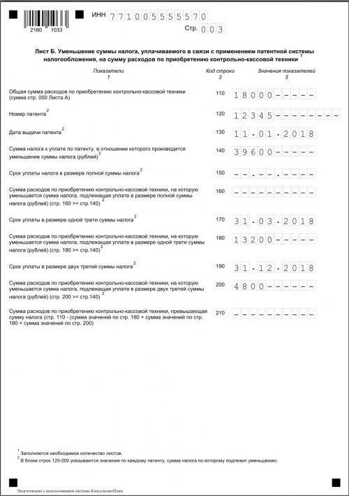 Уведомление об уменьшении патента на сумму страховых взносов в 2022 образец заполнения