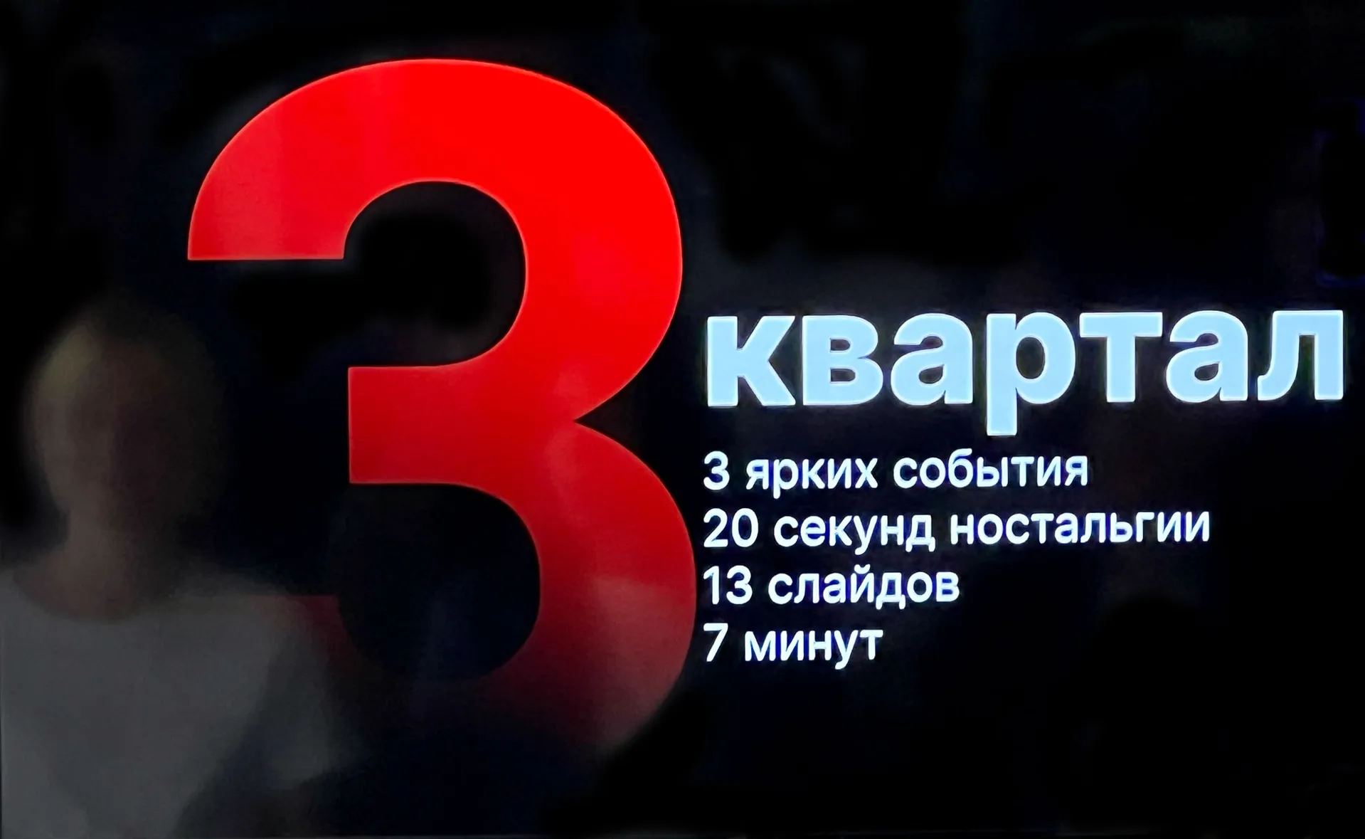 Итоги за 3 квартал: запустили конференции, рост к прошлому году в два раза. Робот захватывает пространство
