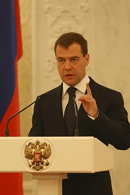 Президент РФ Дмитрий Медведев, фото пресс-службьы администрации Президента.