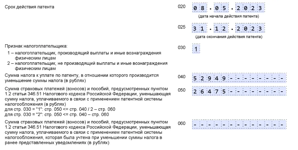 Потенциальный доход по патенту 2023 год