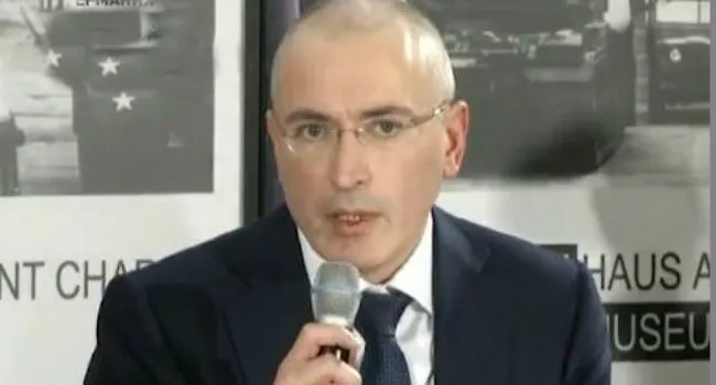 Михаил Ходорковский, экс-глава компании «ЮКОС». Кадр Пятого канала
