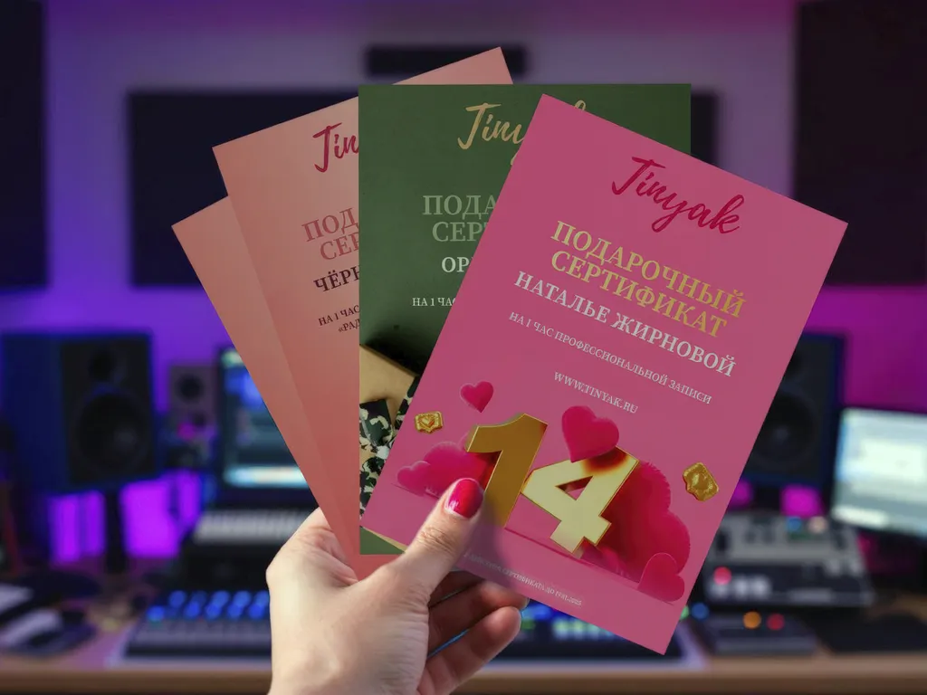 Подарочный сертификат на запись песни: что важно знать перед покупкой